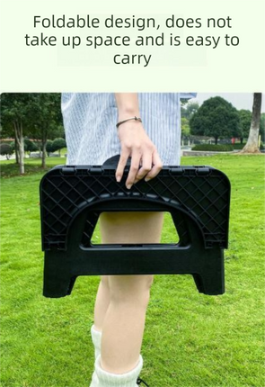 Grey  Large Portable Folding Camping Toilet Stool - Capacity Emergency Potty for Car, Outdoor Travel, and Hiking