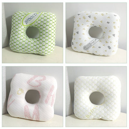 Light Gold Ear Piercing Pillow - Soft Side Sleeper Cushion with Hollow Center for Pressure Relief, Post-Piercing Care & Comfortable Napping
