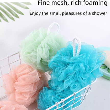 Pink 3-Piece Exfoliating Bath Set with Long-Handle Back Scrubber, Exfoliating Glove & Loofah Sponge for Deep Cleansing