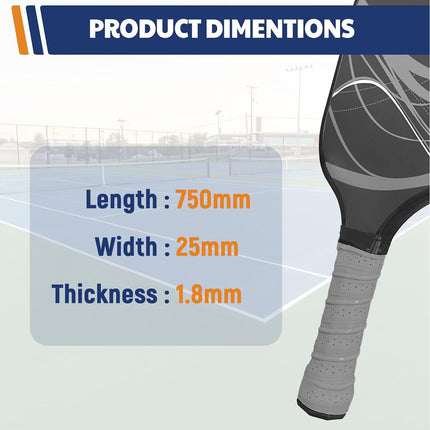 2-Pack Black Anti-Slip PU Overgrip Tape for Pickleball, Tennis & Badminton Rackets - Sweat-Absorbing Handle Wrap with Perforated Design