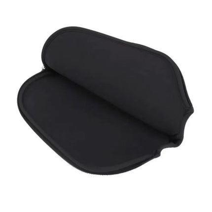 Black Fiberglass Pickleball Paddle Set with Black Neoprene Protective Cover - Lightweight Outdoor Sports Racket for Beginners & Pros