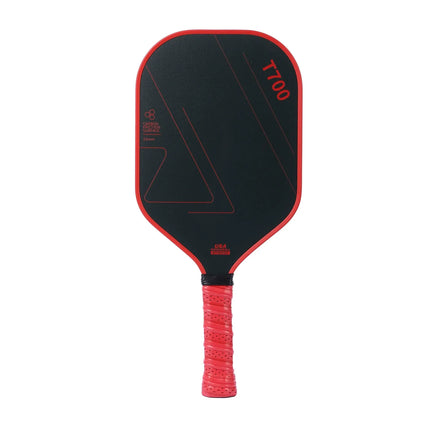 Grey and Black T700 Carbon Fiber Pickleball Paddle Set - 16mm Textured Matte Finish with Oxford Carry Bag & PE Balls