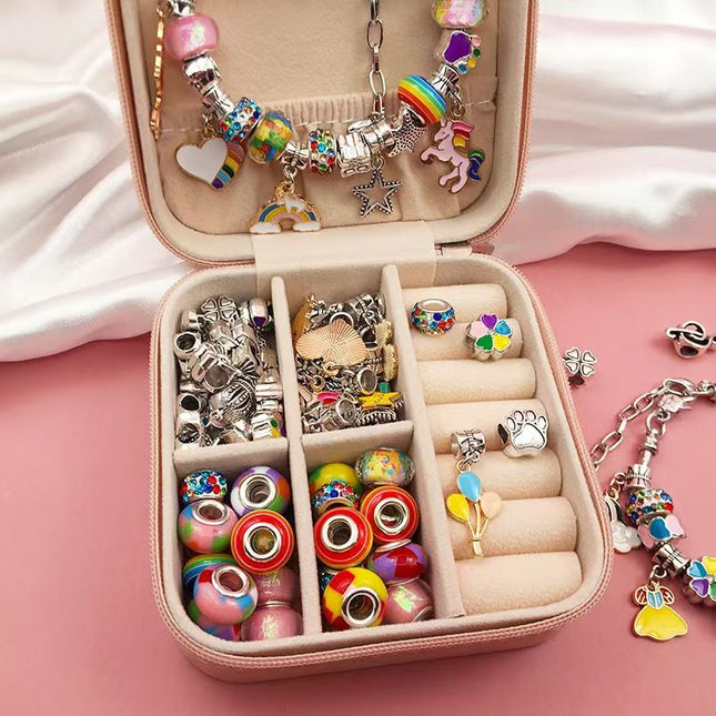 Pink Kids DIY Bead Jewelry Making Kit – product detail