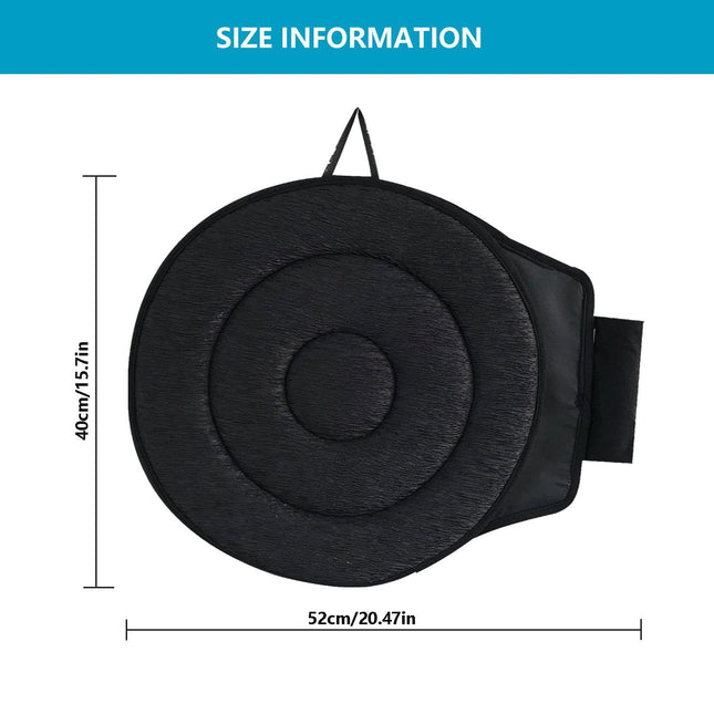 Black 360 Degree Swivel Car Seat Cushion Portable Rotating Transfer Aid for Elderly Pregnant Women & – product detail