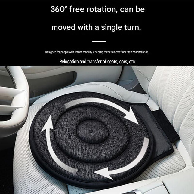 Dark Red 360 Degree Swivel Car Seat Cushion Portable Rotating Transfer Aid for Elderly Pregnant Women & – product detail