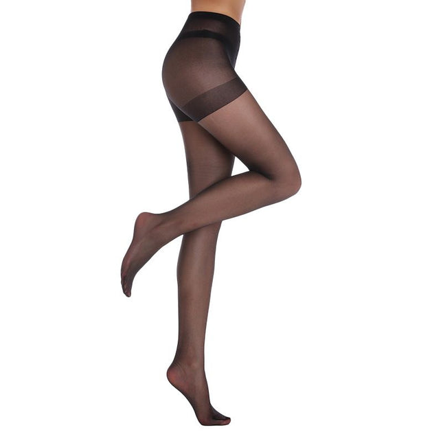 Size M 3 Pcs Black Women's 20 Denier Sheer Tights 3 Pack