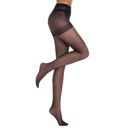 Size L 3 Pcs Black Women's 20 Denier Sheer Tights 3 Pack