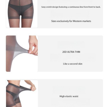 Size L 3 Pcs Black Women's 20 Denier Sheer Tights 3 Pack – product features