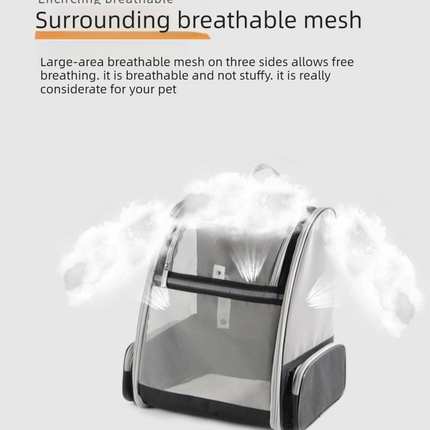 Pink Breathable Pet Carrier Backpack - 35 x 29 x 41 cm Oxford Fabric Travel Bag with Mesh Ventilation, Structured Support and Plush Mat for Cats and Small Dogs