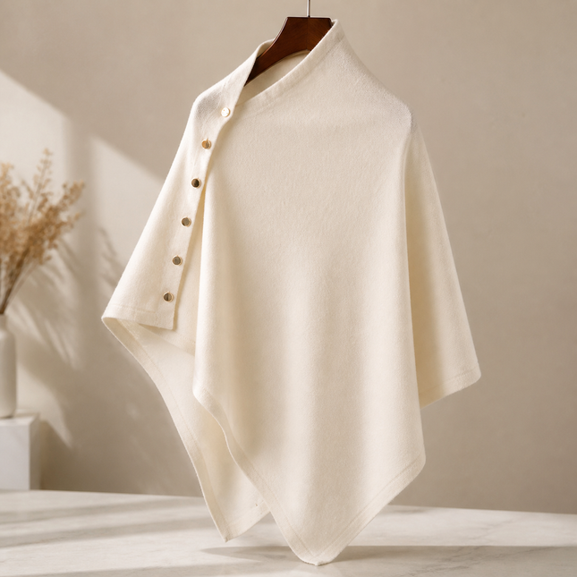 White Women's Winter Shawl Wrap