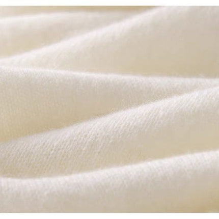 White Women's Winter Shawl Wrap - 140 x 56 cm Polyester Two Way Knitted Cape Scarf, Warm Lightweight Layer for Everyday Outfits, Work and Travel