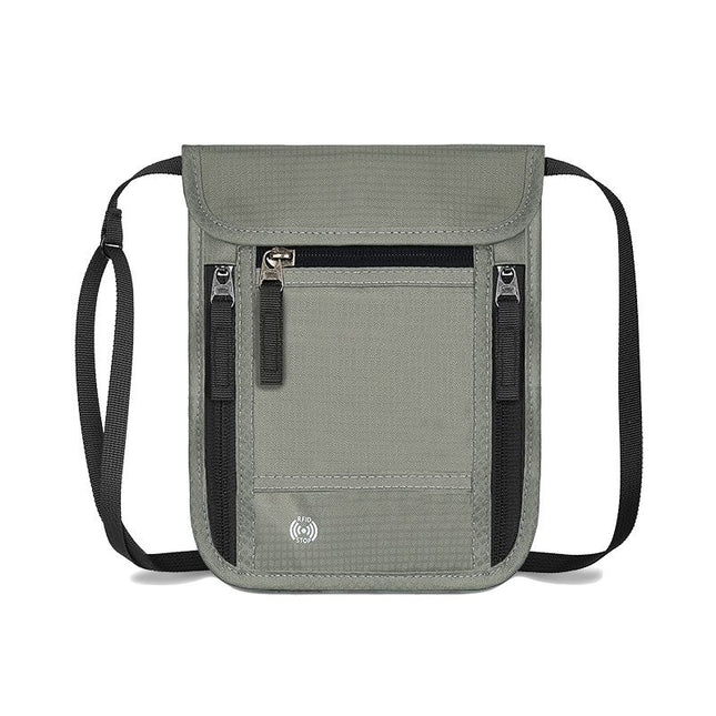 Grey RFID Neck Passport V888-ELOSUNG47435
