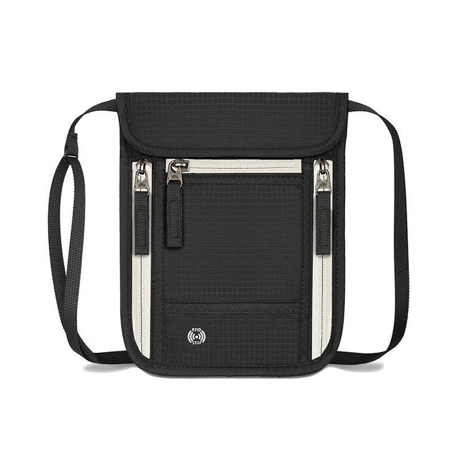 Black and Grey RFID Neck Passport V888-ELOSUNG47438