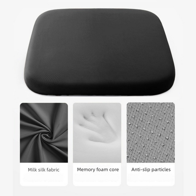 Black Memory Foam Seat Cushion