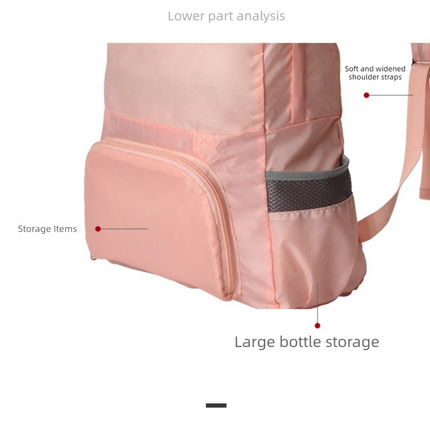 Beige Lightweight Foldable Backpack - Waterproof Polyester 3 Way Backpack and Tote Bag, 160g Packable Daypack for Hiking, Travel, Camping and Everyday Use