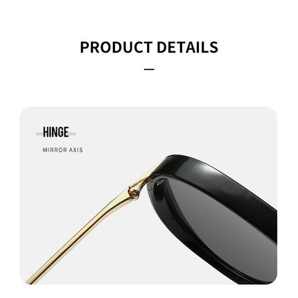 Light Orange Retro Aviator Sunglasses with UV Protection – Oversized PC + Metal Frame, Includes Black Case