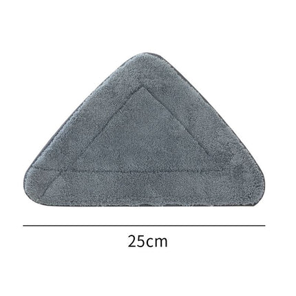 Adjustable Triangle Cleaning Mop 124-164cm Extendable Long Handle Window Squeegee Wall Washer Rotatable Head for Ceilings High Corners Wet Dry Use with 2 Microfibre Pads