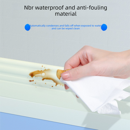 White 3-Meter Self-Adhesive Reinforced Skirting Board – 10 cm Wide Wall Decorative Trim for Home Interior