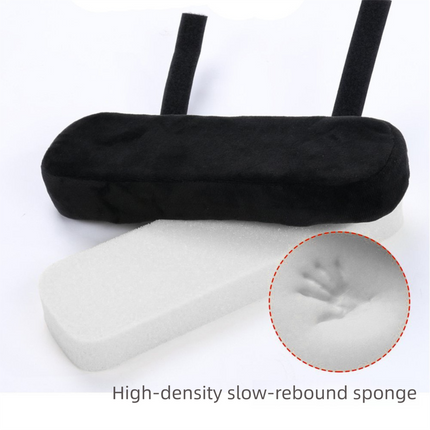 Grey 2-Pack Chair Armrest Pad – Memory Foam Elbow Support Cushion for Office and Home Chairs