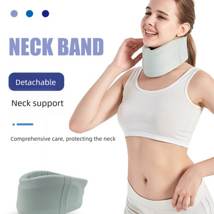 Removable Neck Support Brace – Lightweight Cervical Collar with Breathable Design for Posture Correction and Daily Use(Size:L)