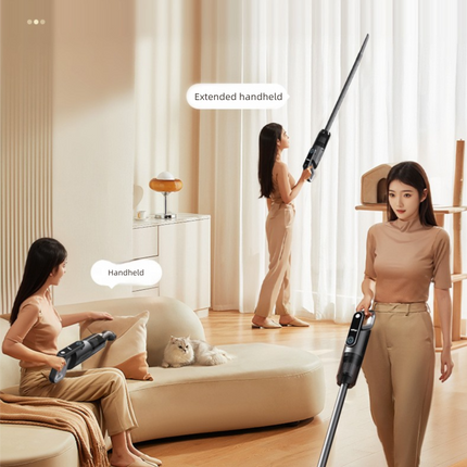Black Wireless Stick Vacuum Cleaner with 14000Pa Suction, HEPA Filter & 350ml Water Tank for Wet Dry Cleaning, Ideal for Home Use