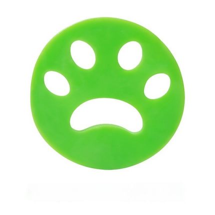 Circular Green 10-Pack Reusable Silicone Cat Paw Lint Remover for Clothes and Laundry, Double-Sided Sticky Cleaner for Pet Hair and Dust – Ideal for Home Use