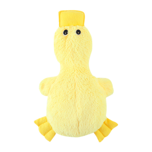 2-Pack Yellow Plush Duck Dog Toy with Sound
