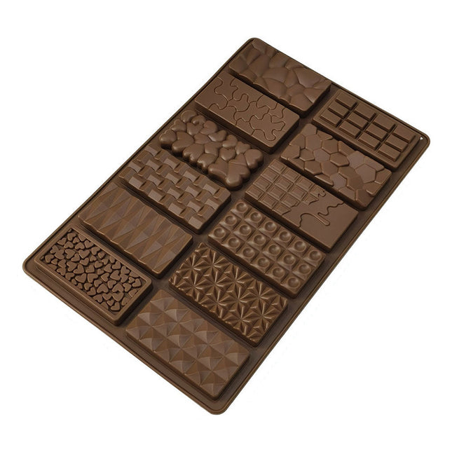 2-Piece Dubai Rectangle Chocolate Silicone Mold Set