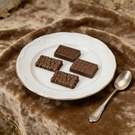 2-Piece Dubai Rectangle Chocolate Silicone Mold Set – Food-Grade, Easy Release, Heat-Resistant Baking Molds for Chocolate, Candy, and Cake(Triangle chocolates)