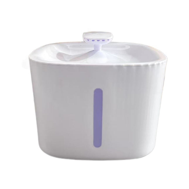 White New Pet Water Fountain 3L Automatic Circulating Water Dispenser Quiet Operation Non-Wet Mouth Design