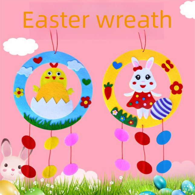 Chickens 3-Piece Easter Kids Craft Decoration Set DIY Hanging Ornaments for Preschool Activities and – product detail