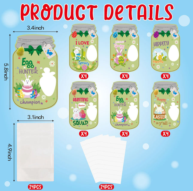 24-Piece Easter Themed Gift Tags Set