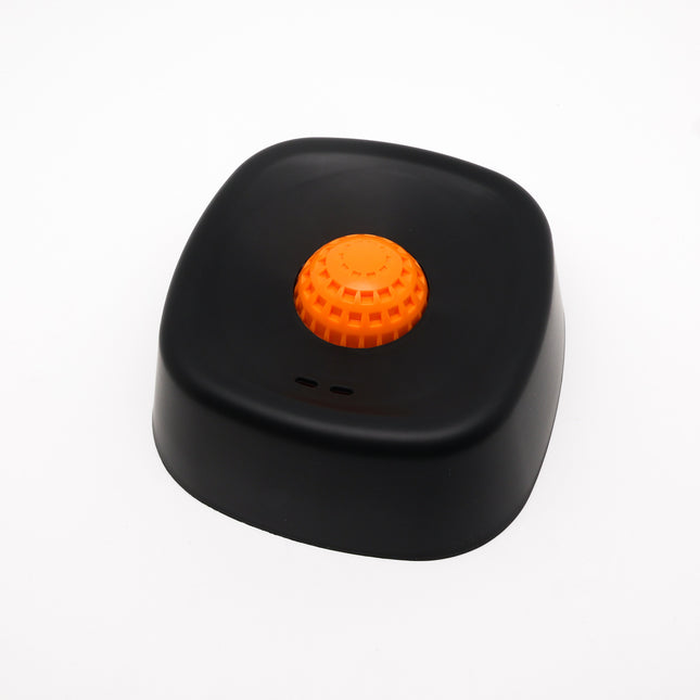 Black bowl orange ball Slow Feeding Dog Bowl with Built-In Rolling Ball Anti-Spill Pet Lick Dish for