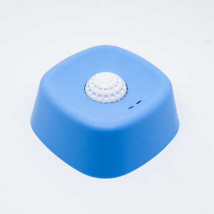 Blue bowl, white ball Slow Feeding Dog Bowl with Built-In Rolling Ball – Anti-Spill Pet Lick Dish for Healthy Eating Habits