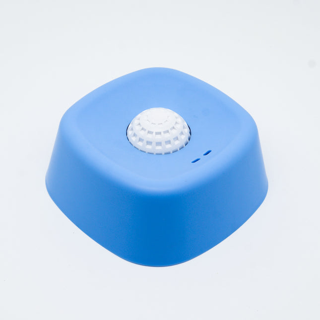 Blue bowl white ball Slow Feeding Dog Bowl with Built-In Rolling Ball Anti-Spill Pet Lick Dish for Healthy
