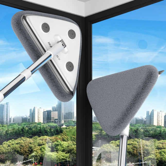 5-Pack Window Cleaning Tool Extendable Rod Plus 25cm Triangular Head Plus 2 Cleaning Cloths for Ceiling – product detail