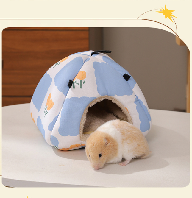 Graffiti Space Soft Shelter for Small Mammals Hanging & Floor Use Waterproof Surface Easy Clean(Size M) – product detail