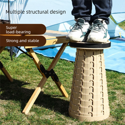 Adjustable Folding Stool Portable Height-Regulatable Seat with Carry Bag for Outdoor Use – product detail