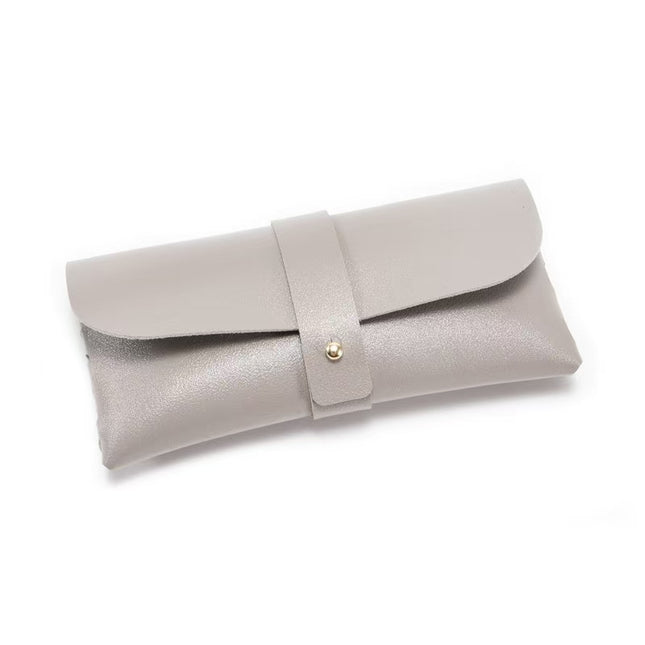 30-Piece Grey Chic & Sleek PU Leather Soft Eyeglass Case