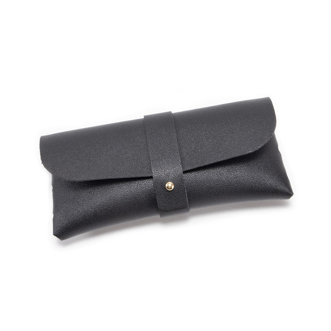 30-Piece Black Chic & Sleek PU Leather Soft Eyeglass Case