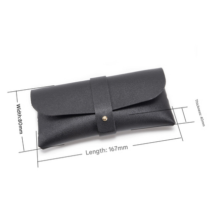 30-Piece Black Chic & Sleek PU Leather Soft Eyeglass Case - Protective Pouch for Sunglasses & Reading Glasses