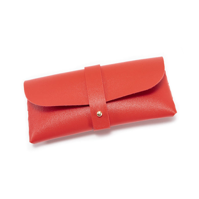 30-Piece Red Chic & Sleek PU Leather Soft Eyeglass Case
