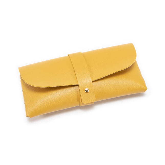 30-Piece yellow Chic & Sleek PU Leather Soft Eyeglass Case