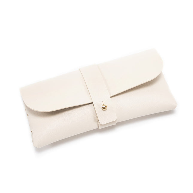 30-Piece beige Chic & Sleek PU Leather Soft Eyeglass Case