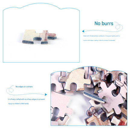 2 PCS 150-Piece Mini Puzzle in Reusable Tube Compact Jigsaw for Home or Travel Frame Not – design and finish