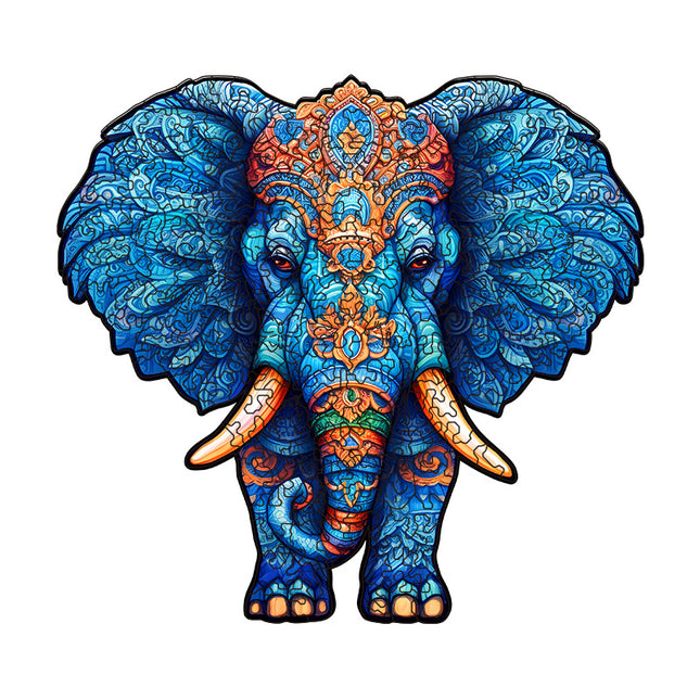 Irregular-Shaped Puzzle A3 Size (33 x 43cm) 210-Piece Design 4mm Thickness Compact Packaging(Glacier Blue