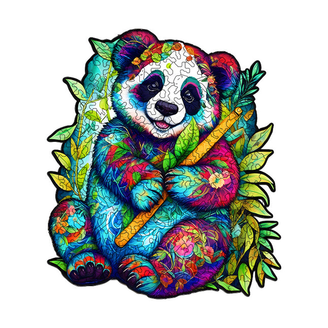 Irregular-Shaped Puzzle A3 Size (33 x 43cm) 210-Piece Design 4mm Thickness Compact Packaging(Flute Panda)