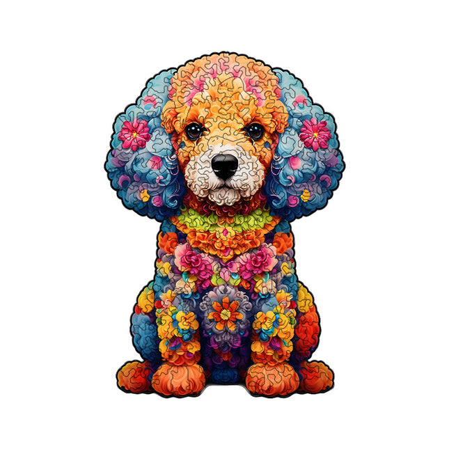 Irregular-Shaped Puzzle A3 Size (33 x 43cm) 210-Piece Design 4mm Thickness Compact Packaging(Petal Teddy)