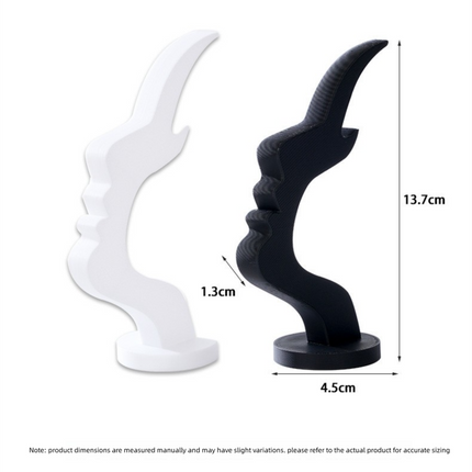 2-Pack Black Desktop Eyeglass Holder – Minimalist Design for Home or Office, Stable Display Stand with Rounded Base