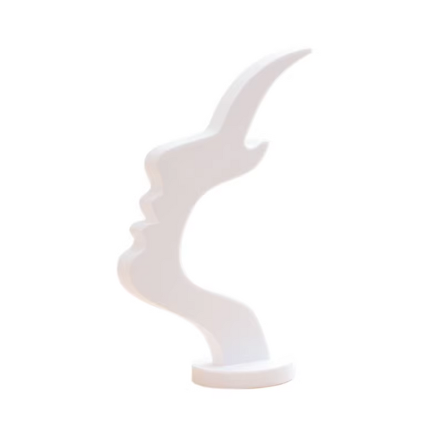 2-Pack White Desktop Eyeglass Holder Minimalist Design for Home or Office Stable Display Stand with Rounded
